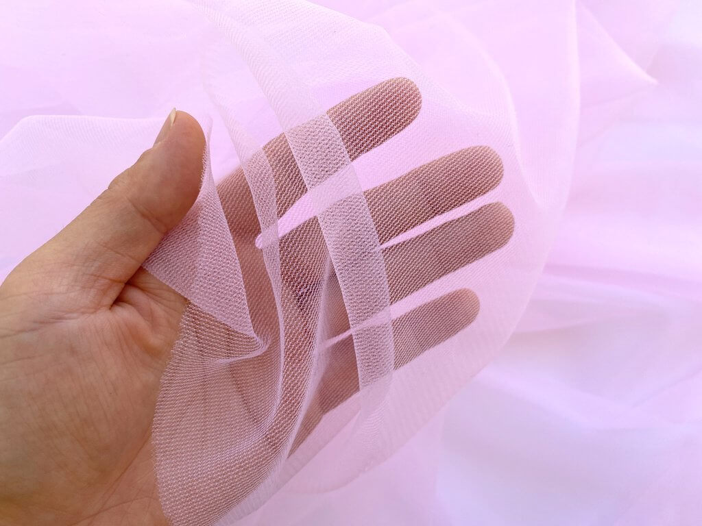 Pink Soft Tulle Tutu Fabric - 1m x 1.5m