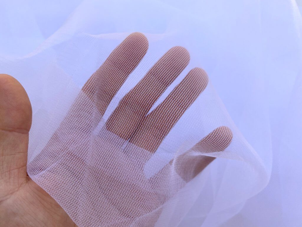 White Soft Tulle Tutu Fabric - 1m x 1.5m