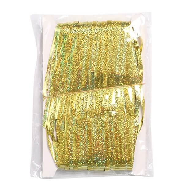 1m x 2m Online Party Supplies Australia Laser Glitter Gold Tinsel Foil Fringe Rain Curtain