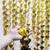 1m x 2m Heart Tinsel Foil Fringe Curtain - Gold