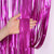 1m x 2m Matte Finish Hot Pink Foil Fringe Curtain