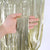 Matte Finish Matte Light Green Foil Fringe Curtain Decorations