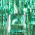 1m x 2m Online Party Supplies Australia Metallic green Tinsel Foil Fringe Rain Curtain