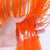 1m x 2m Online Party Supplies Australia pastel Orange Tinsel Foil Fringe Rain Curtain