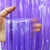 Neon Purple Tinsel Fringe Backdrop Plastic Curtain