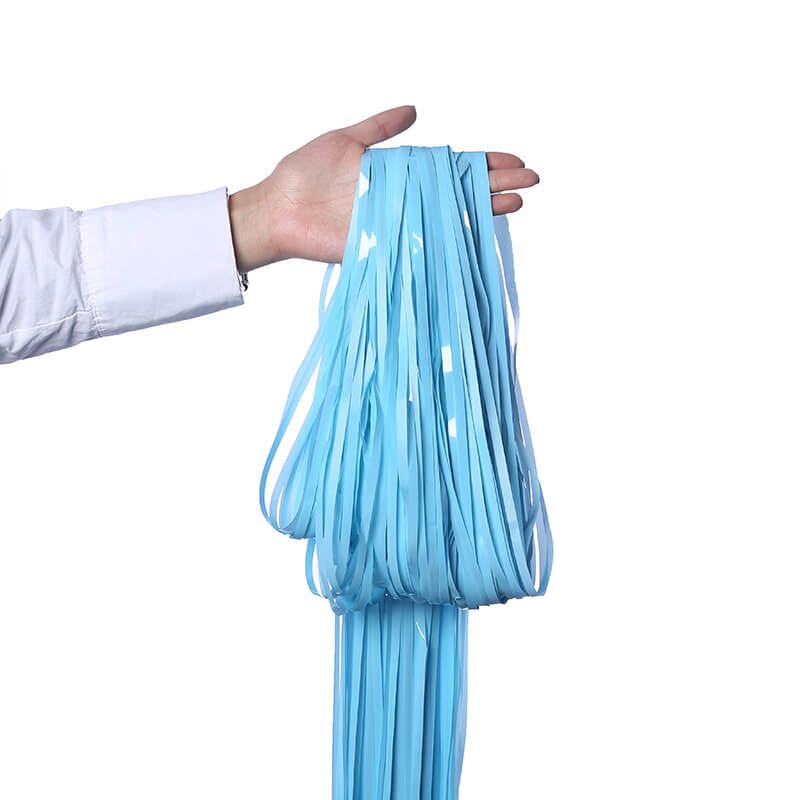 1m x 2m Pastel Macaron Blue Tinsel Fringe Backdrop Foil Curtain