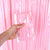 1m x 2m Pastel Macaron Pink Tinsel Fringe Backdrop Foil Curtain