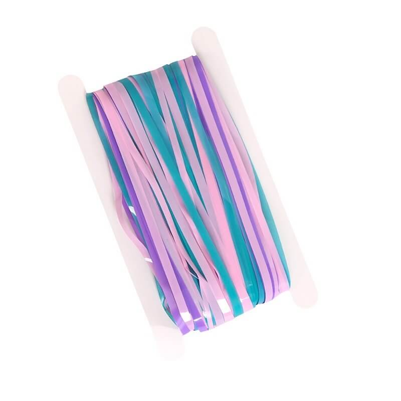 1m x 2m Pastel Macaron Purple Pink Blue Tinsel Fringe Backdrop Foil Curtain