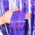 1m x 2m Shimmer Purple Foil Rain Fringe Curtain
