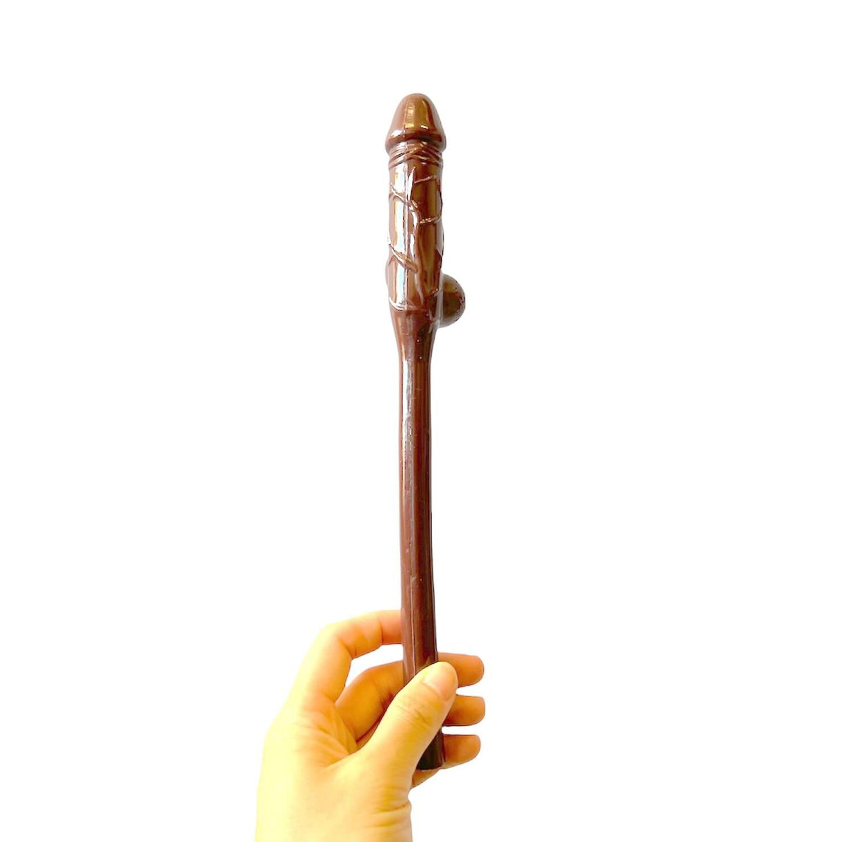 Brown Naughty Hen Party Jumbo Penis Shaped Drinking Straw - Bachelorette & Hen Party Supplies & Decorations