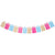 Multicoloured Baby Milestone Photo Frame Happy Birthday Paper Garland