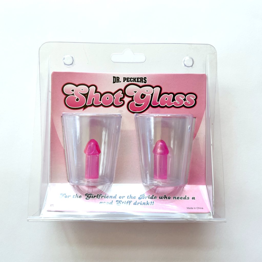 Plastic Penis Shot Glass 2 Pack- Bachelorette Party, Hens Party Barware, Tablewares and Party Favours