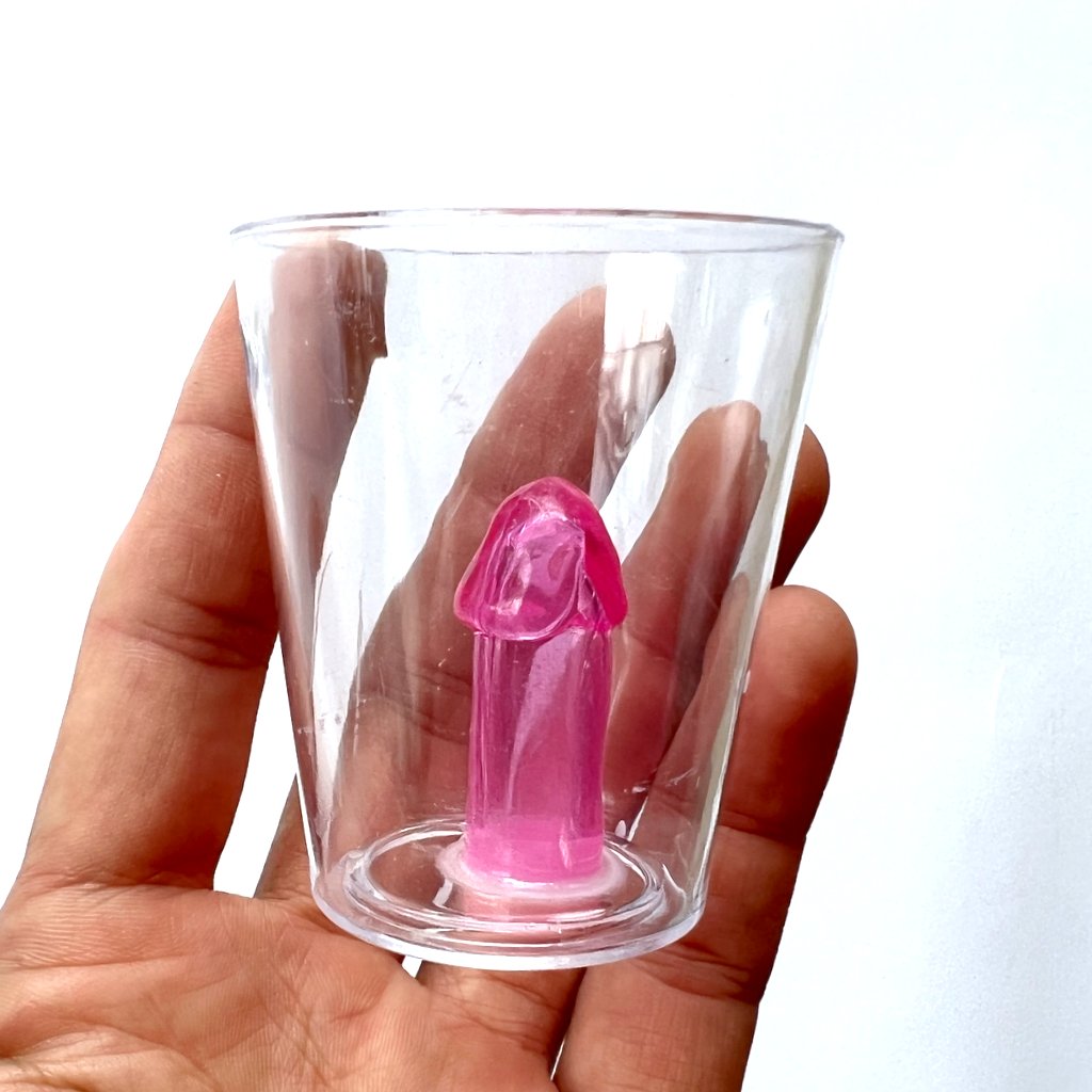 Plastic Penis Shot Glass 2 Pack- Bachelorette Party, Hens Party Barware, Tablewares and Party Favours