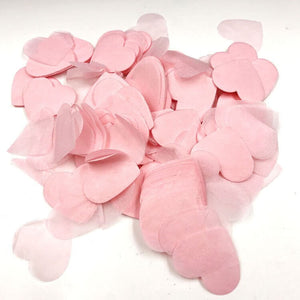 20g Heart Shaped Tissue Paper Confetti Table Scatters - Baby Pink