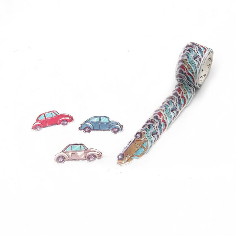 Car Washi Tape Sticker 200 Roll 6 Design - A16