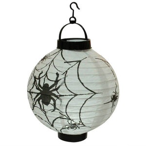 20cm Halloween black white spider web decorative hanging paper lantern
