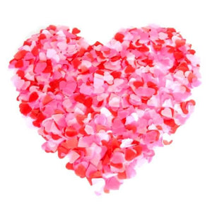 20g 1.5cm Red Pink Tissue Paper Heart Confetti Table Scatters