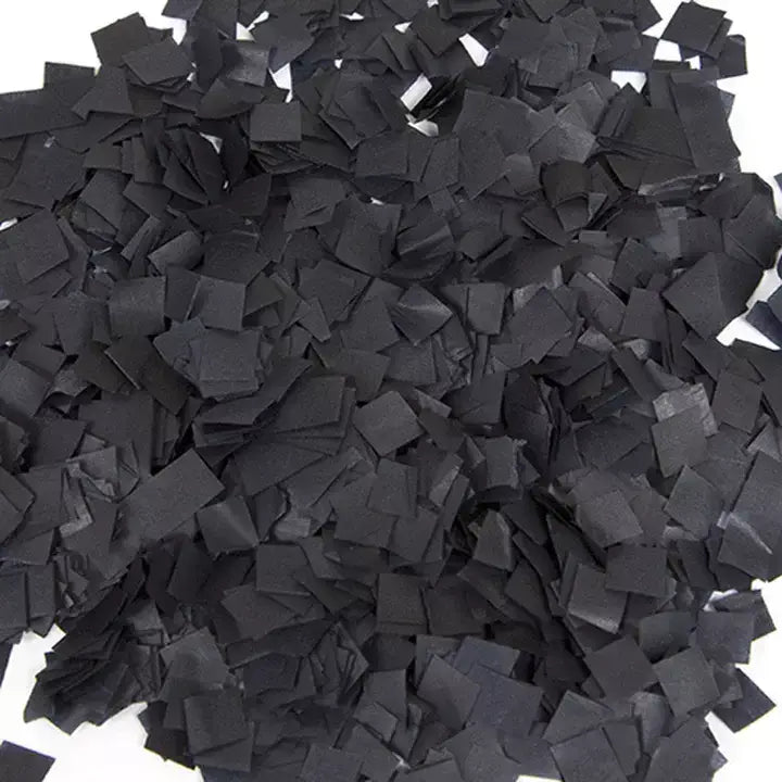 Square Tissue Paper Party Confetti Table Scatters - Black