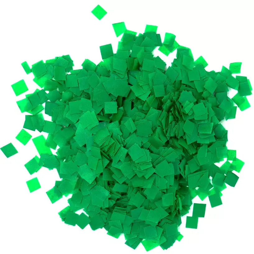 Square Biodegradable Tissue Paper Party Confetti Dots Table Scatters Sprinkles - Forest Green