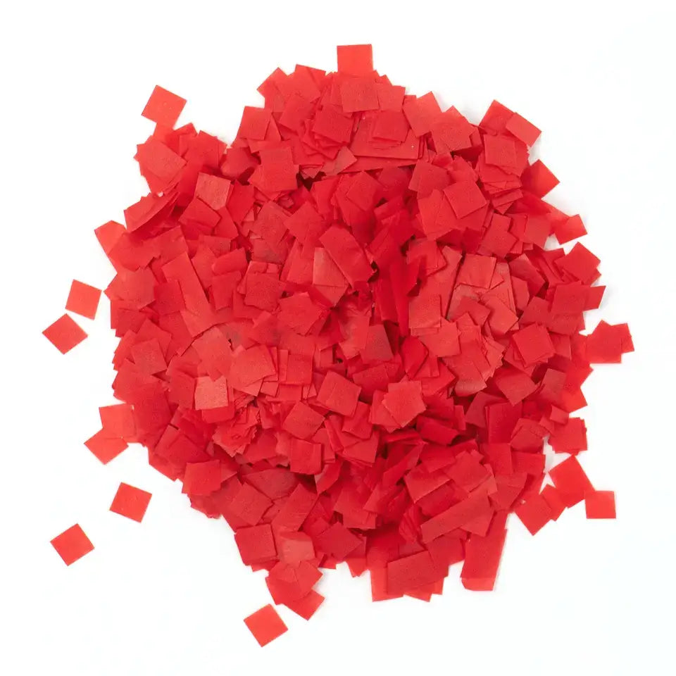 Square Tissue Paper Party Confetti Table Scatters - Red