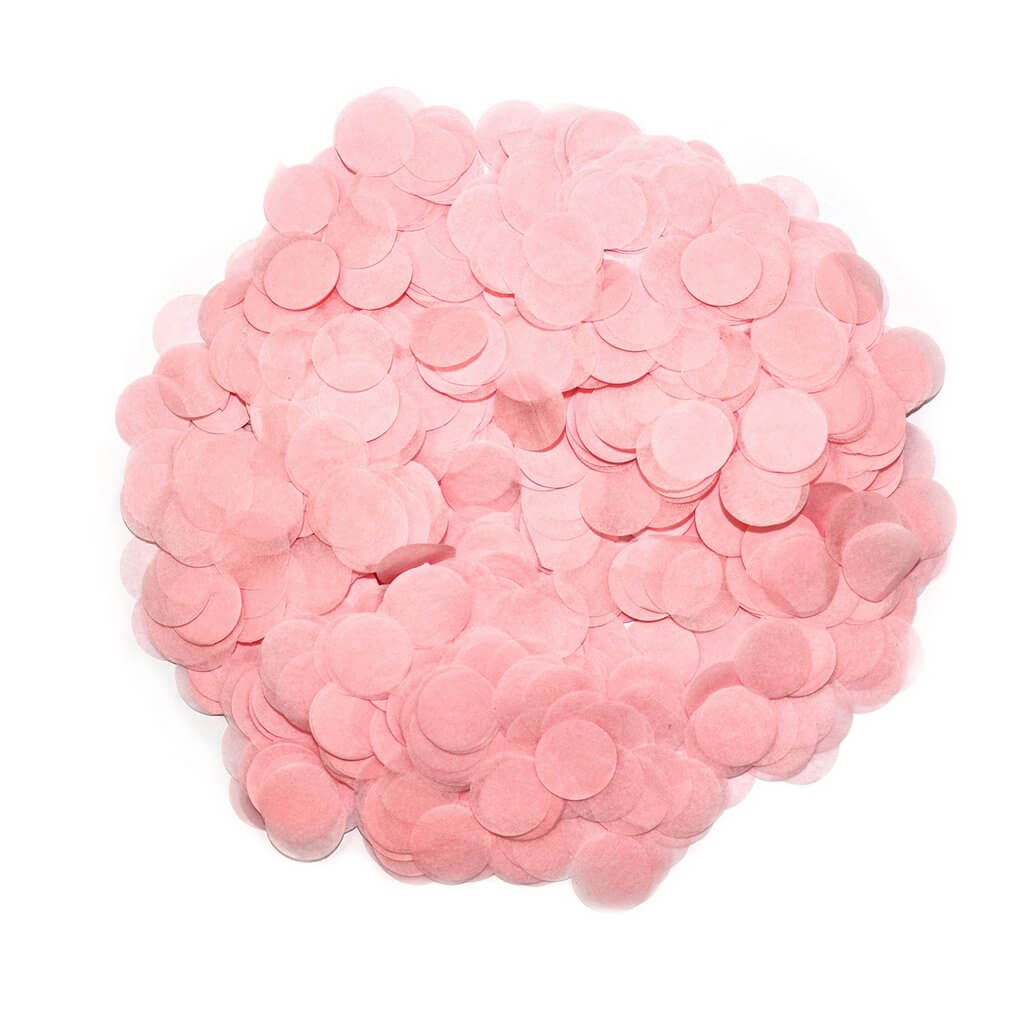Baby Pink Round Paper Confetti 20g