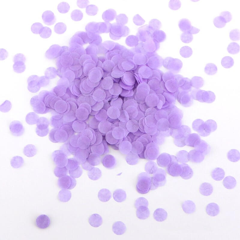 20g Round Circle  Biodegradable Tissue Paper Party Confetti Table Scatters - Lilac Purple