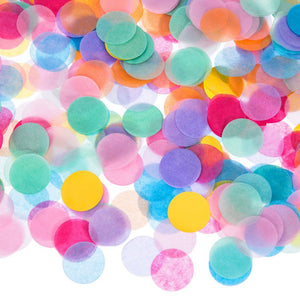 20g Round Circle Tissue Paper Party Confetti Table Scatters - Rainbow