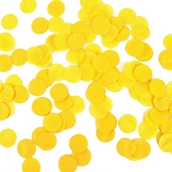 20g Round Circle Biodegradable Tissue Paper Party Confetti Dots Table Scatters Sprinkles - Yellow