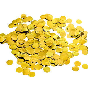 20g round gold foil confetti for wedding birthday bridal shower bachelorette party table scatters