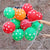12" Online Party Supplies Red Green Orange Black Polka Dot Latex Balloon Bouquet (Pack of 20)