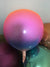 22" Jumbo Ombre ORBZ Fluorescent Rainbow 4D Sphere Round Metallic Foil Balloon - Online Party Supplies