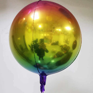 22" Jumbo Ombre ORBZ Rainbow Foil Balloon