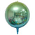 22" Jumbo Ombre ORBZ Yellow & Blue 4D Sphere Round Metallic Foil Balloon - Online Party Supplies