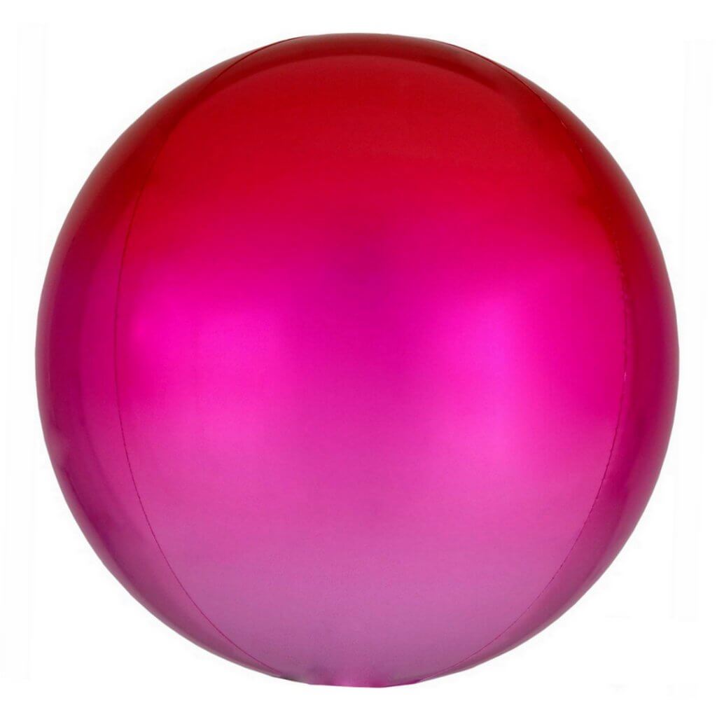 22 Inch Jumbo Multicolor Ombre ORBZ Metallic Foil Balloon