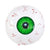 22" 4D Jumbo Scary Halloween Eyeball ORBZ Foil Balloon - Green