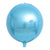 22" Jumbo Metallic Baby Blue ORBZ 4D Sphere Round Foil Balloon