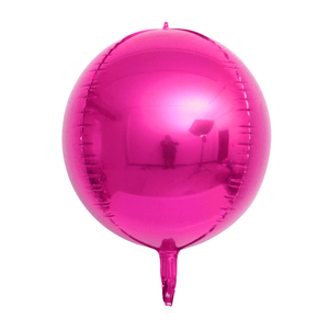 22" Online Party Supplies Jumbo Metallic Hot Pink ORBZ 4D Sphere Round Foil Party Wedding Bridal Baby Shower Birthday Party Balloon
