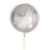 22" Jumbo ORBZ Laser Sequin Silver Ball Foil Balloon