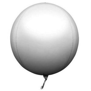 22" Online Party Supplies Jumbo Platinum ORBZ 4D Sphere Round Foil Party Wedding Bridal Baby Shower Birthday Party Balloon