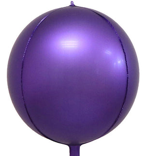 22" Online Party Supplies Jumbo Metallic Purple ORBZ 4D Sphere Party Wedding Bridal Shower Balloon 