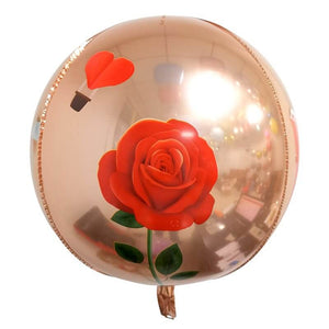 22 Inch Jumbo 4D ORBZ Rose Gold Love Valentines Day Foil Balloon