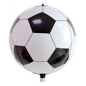 22" 4D Jumbo ORBZ Soccer Foil Ball Balloon - Black & White