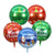 22" Jumbo ORBZ 4D Merry Christmas Sphere Round Foil Balloon