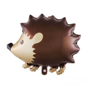 22 Inch Brown Woodland Hedgehog Animal Shaped Foil Balloon - Jungle Animal / Woodland Animal Themed Party Decorations