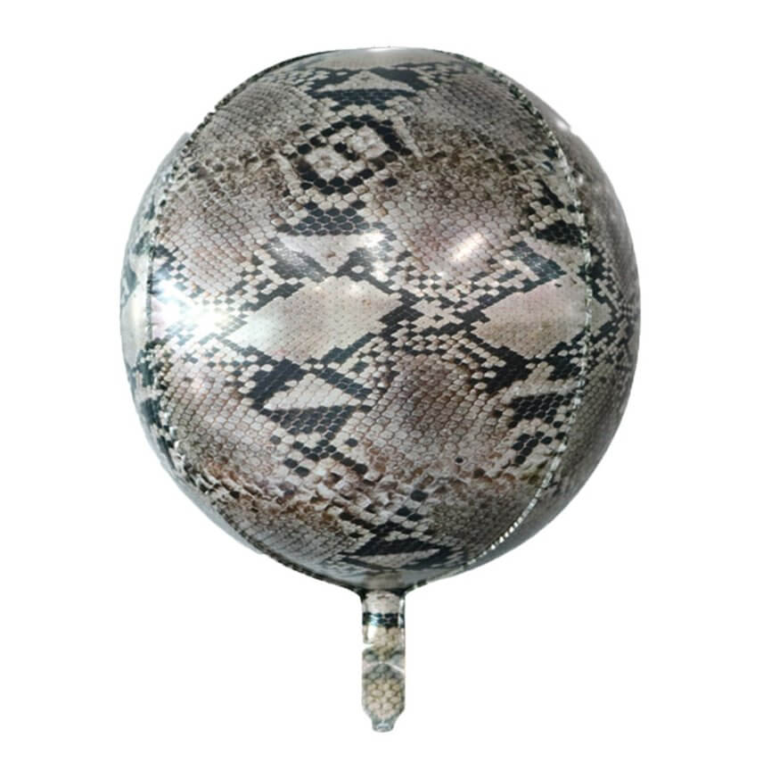 22" 3D Snake Print ORBZ Foil Balloon