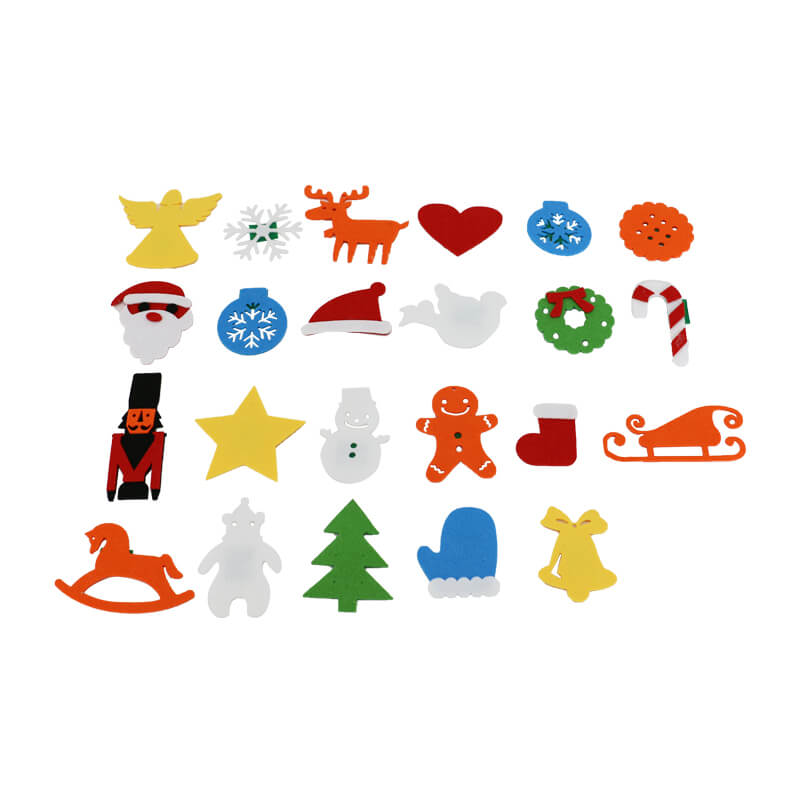 22pcs Felt Christmas Tree Advent Calendar with Pockets - Felt Fabric Countdown Calendar for Kids