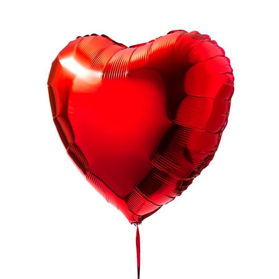 24 Inch Red Heart Foil Balloon - Valentine's Day, Wedding, Proposal and Birthday Party Decorations