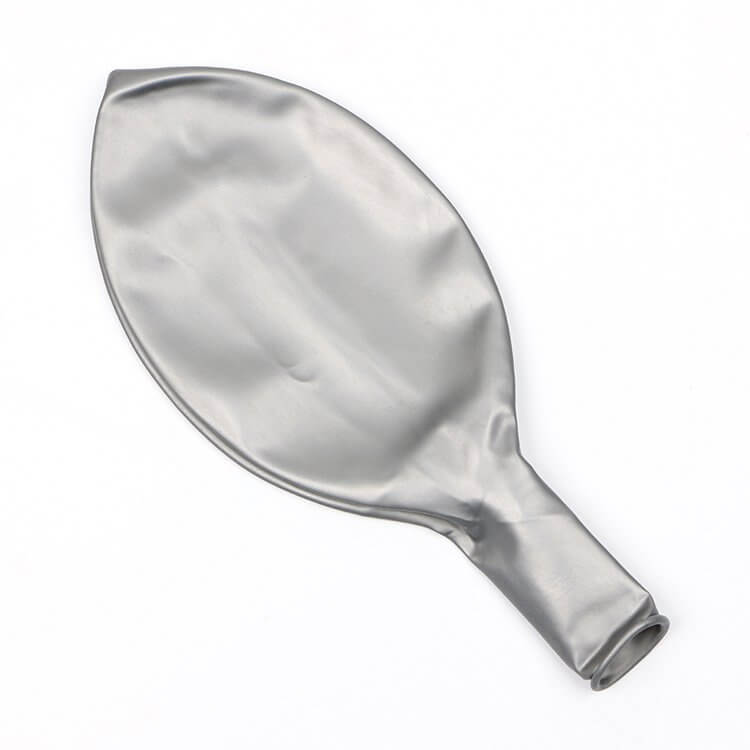 24" Round Silver Latex Balloon