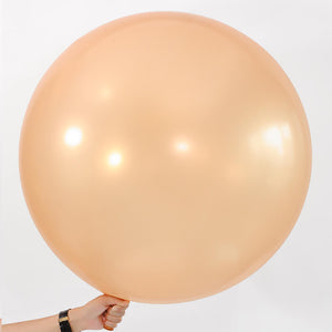 24" Round Gold Latex Balloon