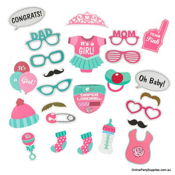 "It's A Princess" Baby Shower Banner - Pre-Strung, Rose Gold Glitter, Gender Reveal & Party Decor